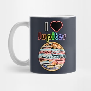 Electric Solar System I Love Jupiter Mug